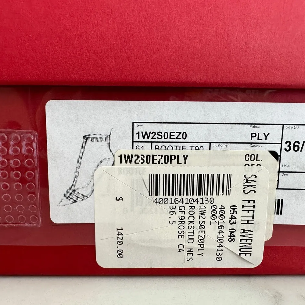 Valentino Garavani Alcove Mesh Rockstud Booties - Image 11