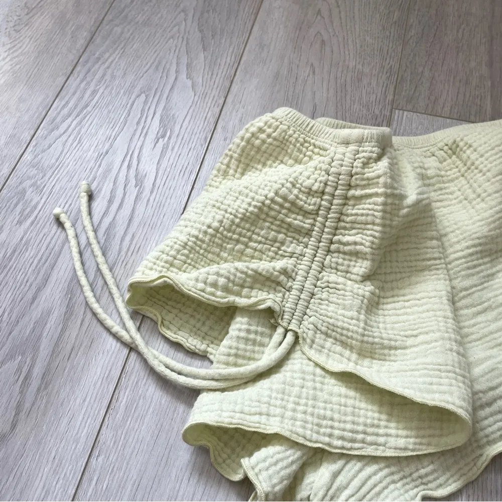 Eberjey Cotton Gauze Side Scrunch Short Shorts Green (medium) sleep lounge pjs - Image 4