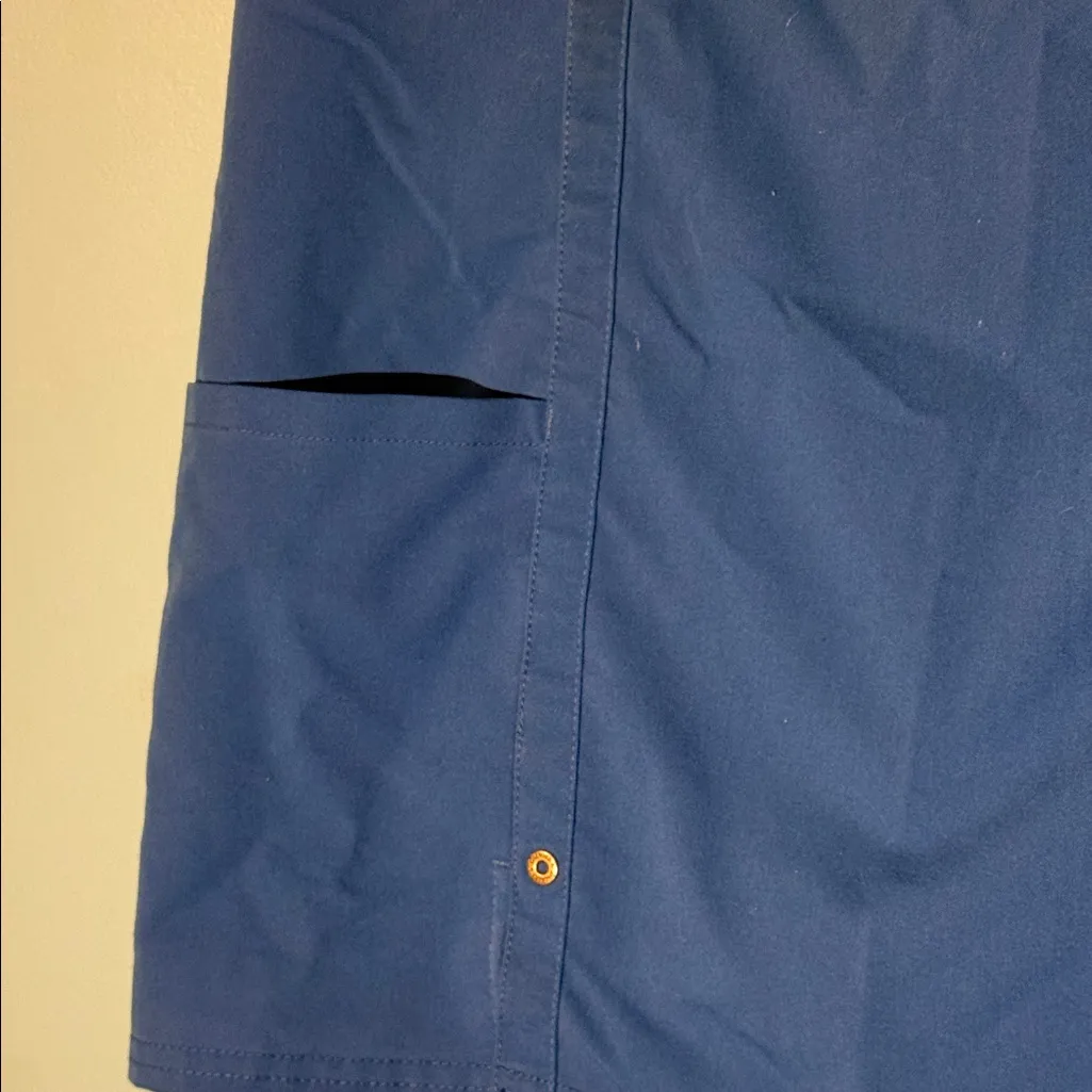 Dickies Classic Blue Scrub Top 2X - Image 4