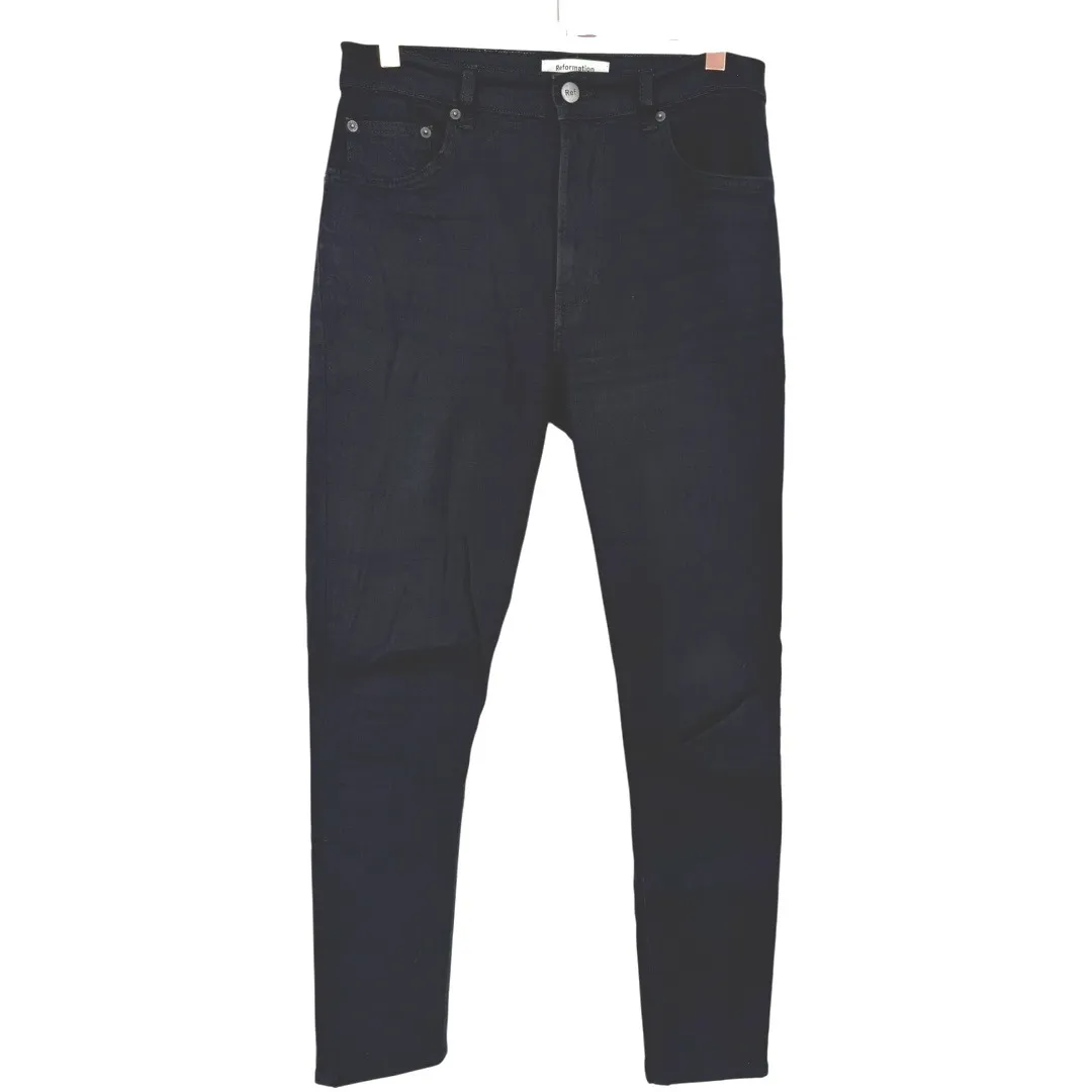 Reformation Women's Harper High Rise Skinny Jeans Black Size 29 Denim Casual‎ - Image 4