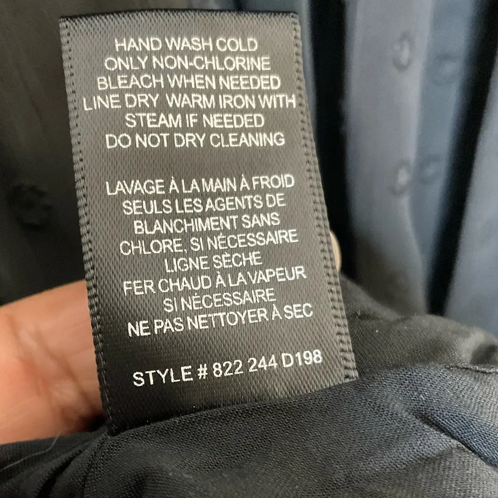 REBECCA Taylor Clip Dot Shirt Long Semi Sheer Sleeve Mini Dress 4 - Image 7