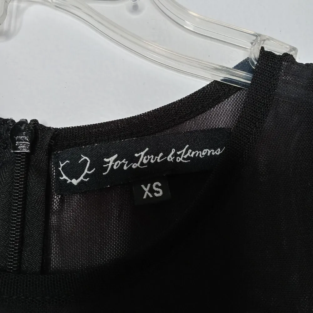 For Love & Lemons Black Illusion Dress Size XS - Image 12
