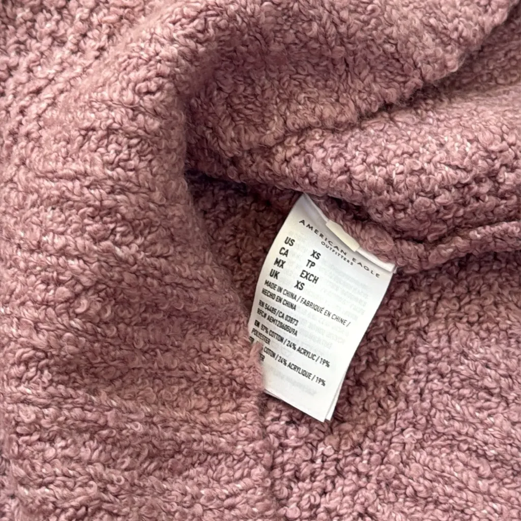 American Eagle Outfitters Mauve Lace-Up Sweater - Image 10