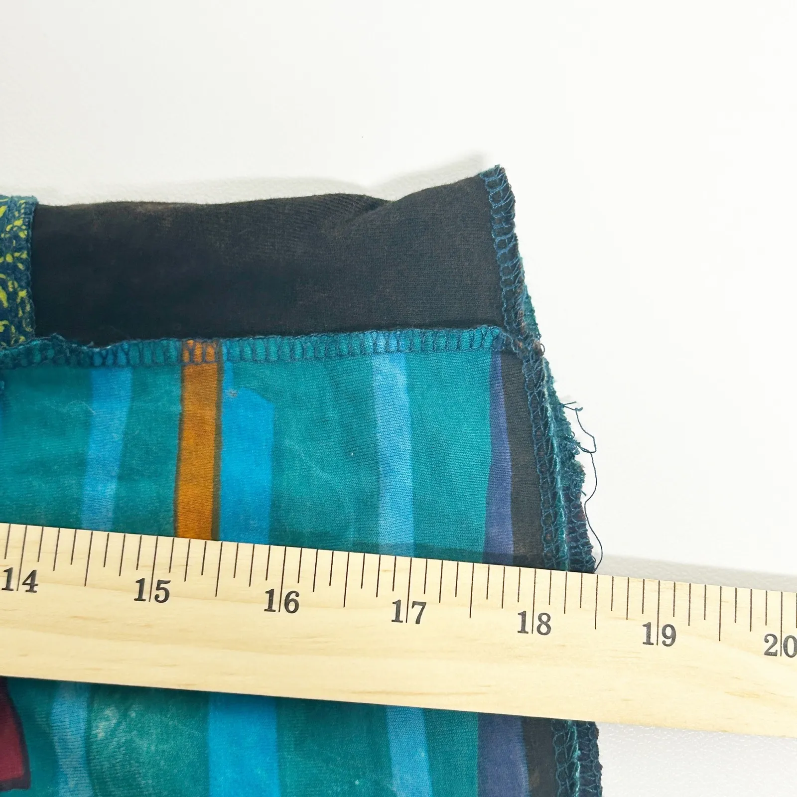 Kathmandu Imports Patchwork Boho Mushroom Mixed Print Hippie Cotton Tank Top OS Blue Size undefined - Image 7