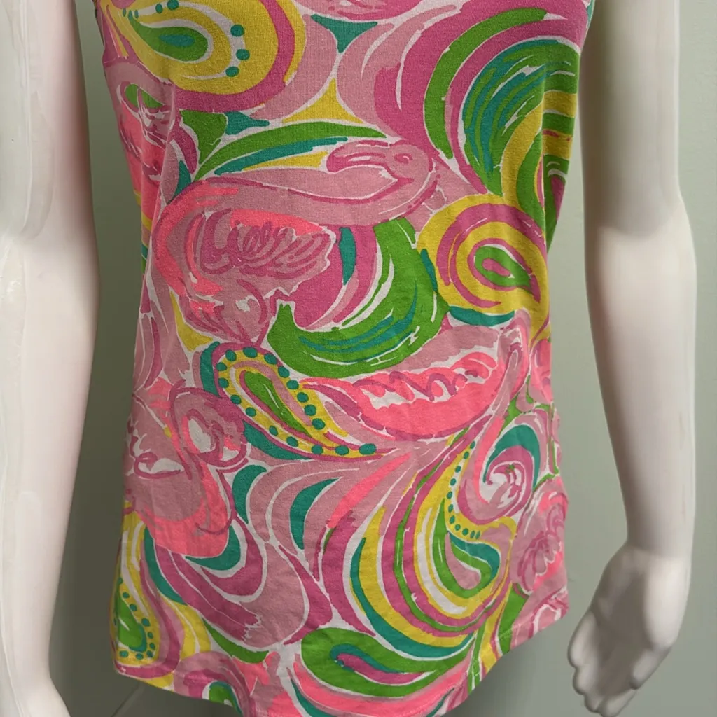 Lilly Pulitzer tabbie flamingo tank - Image 5