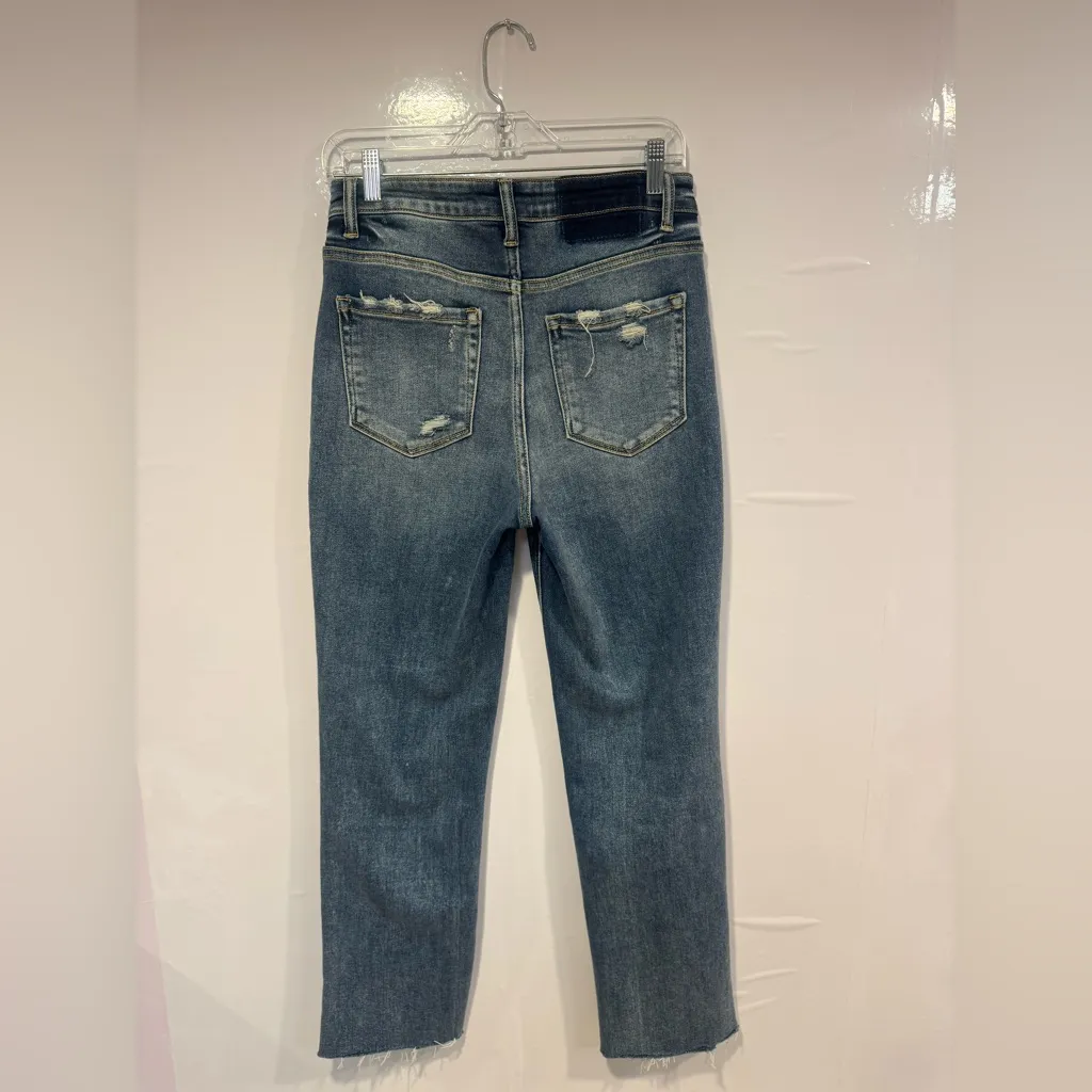 Flying Monkey Distressed Blue Straight Leg Jeans - Image 4