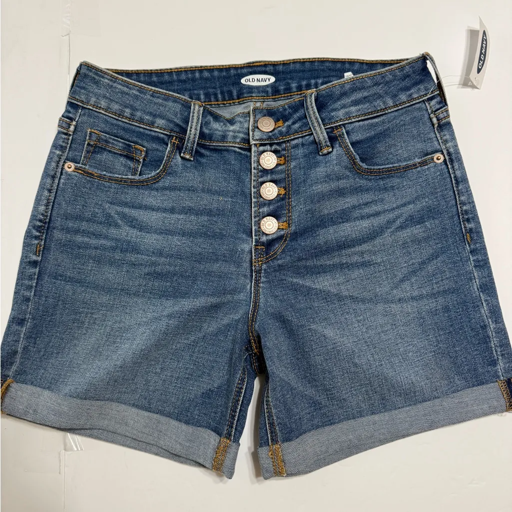 Old Navy Blue Jean Shorts Sz 2 - Image 6