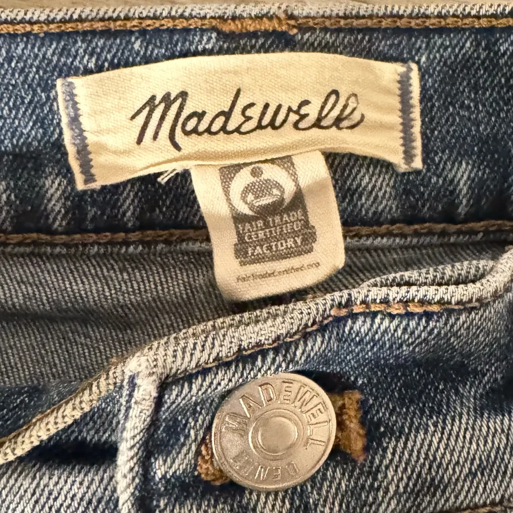 Madewell The Perfect Vintage ,Women's Light Blue Straight Leg Jeans. Size 26 p - Image 5