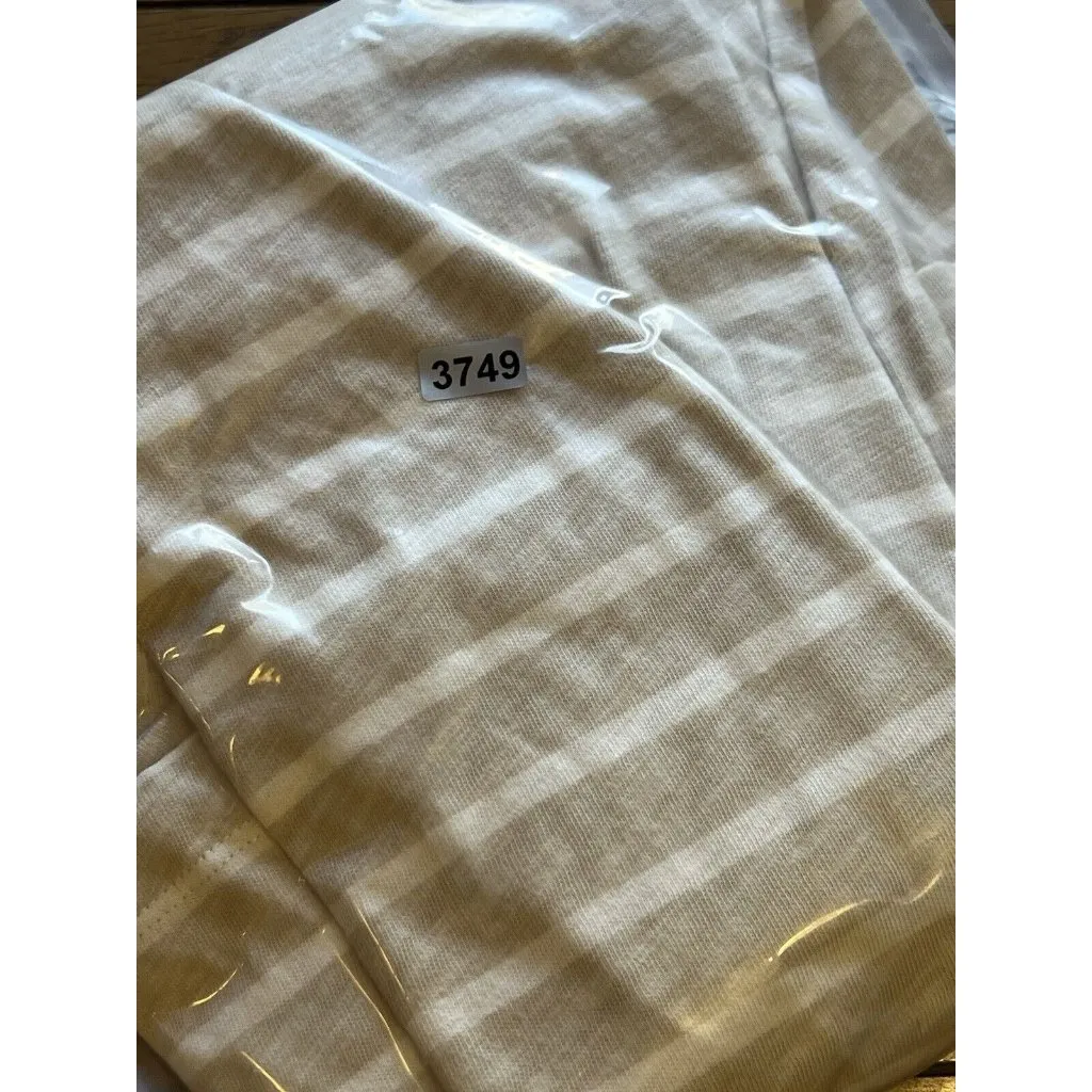 Eddie Bauer Women Scoop Neck T-Shirt Dress Cream‎ 100% Cotton Size Large Comfort - Image 15