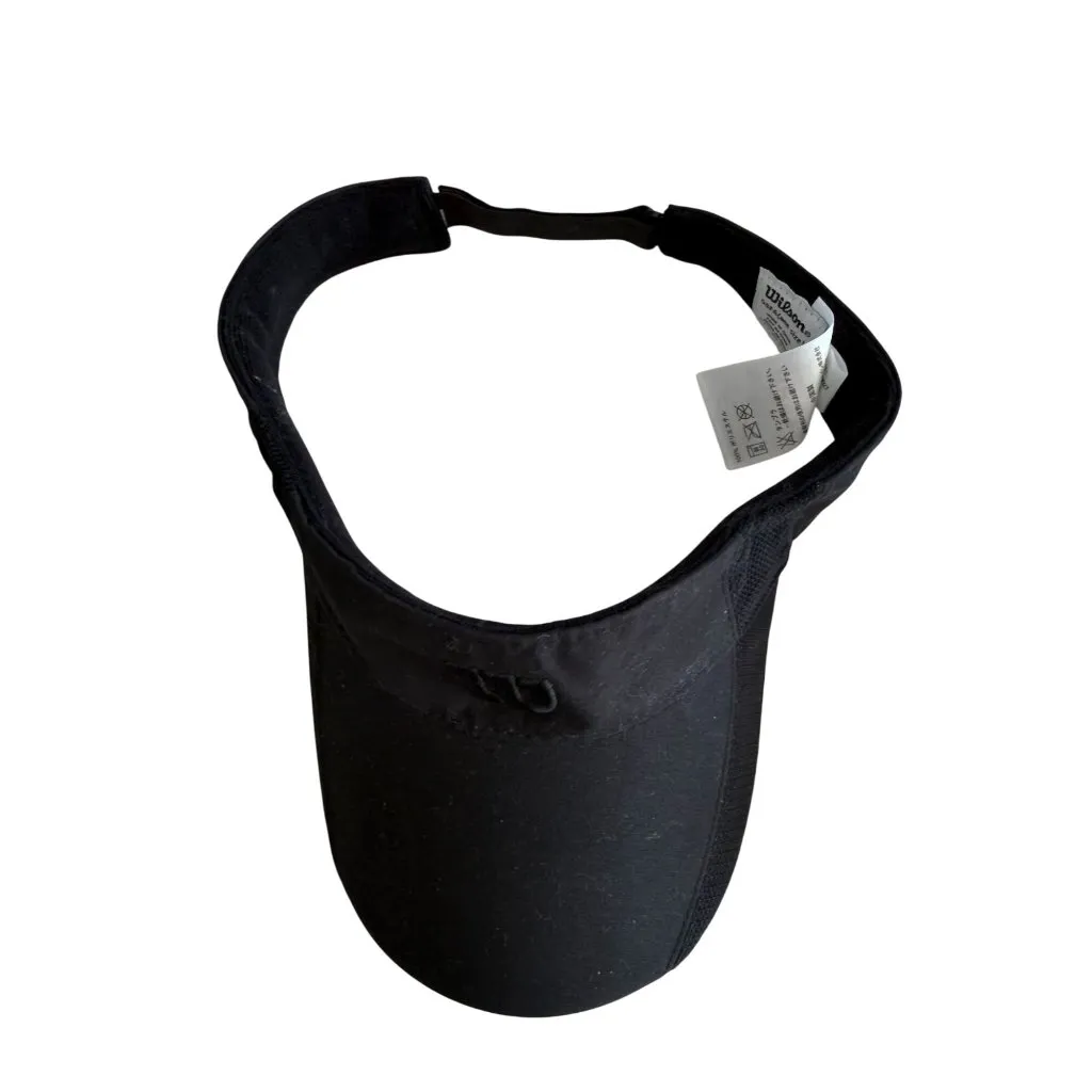 WILSON Women's Black Tennis Visor Hat NEW NWT - Image 4
