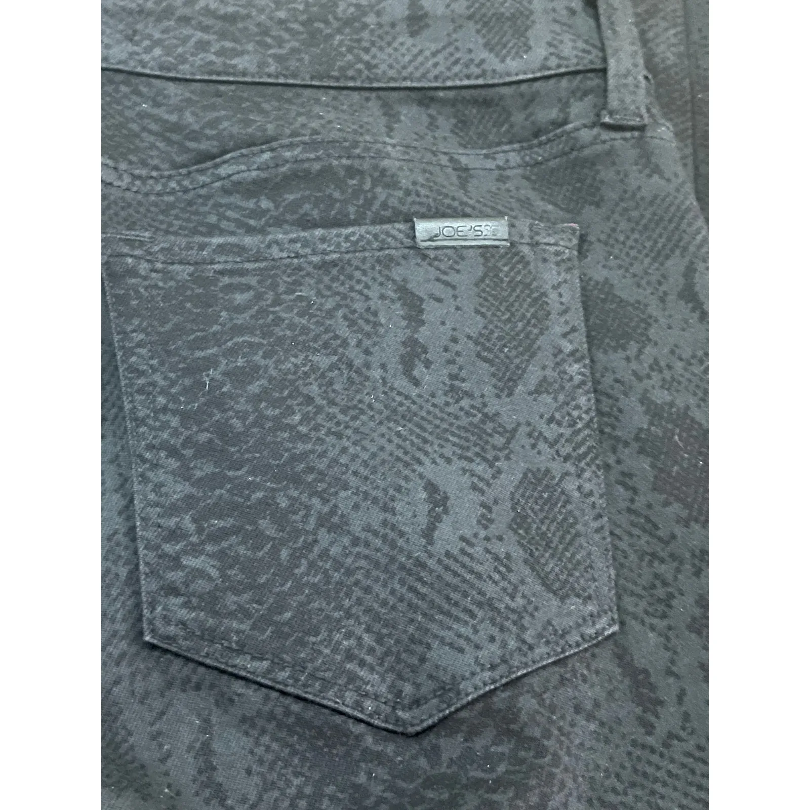 Joes The Icon Mid Rise Skinny Animal Print Jeans Black Size 31 - Image 4