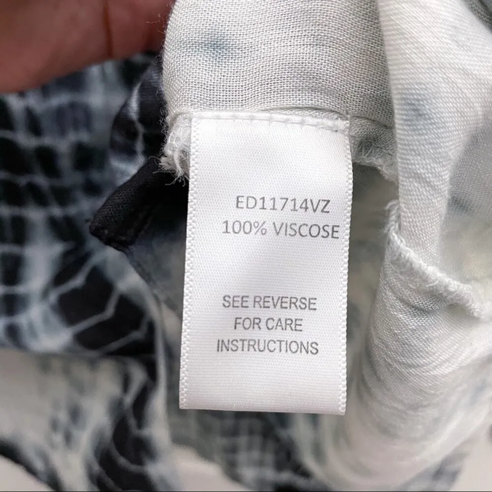 C’isa Tie Dye Black Button Down Tunic Dress - Image 6