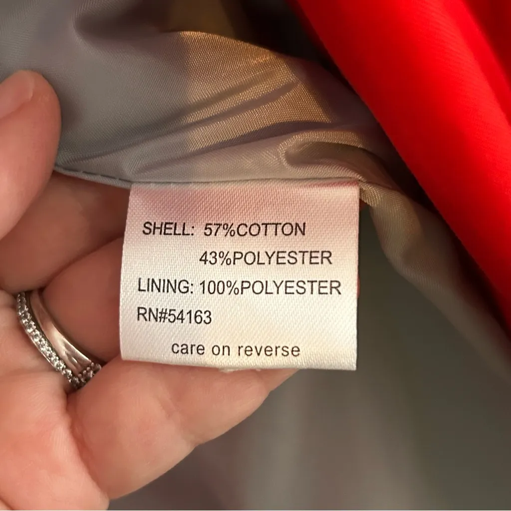 Calvin Klein Vibrant Red Trench Coat - Image 4