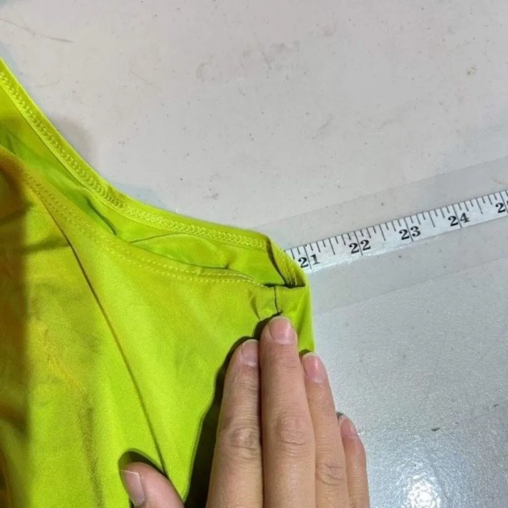 Maurices‎ Y2K Beaded Stretch Layering Tank Top Size Large XL Long green blue - Image 8