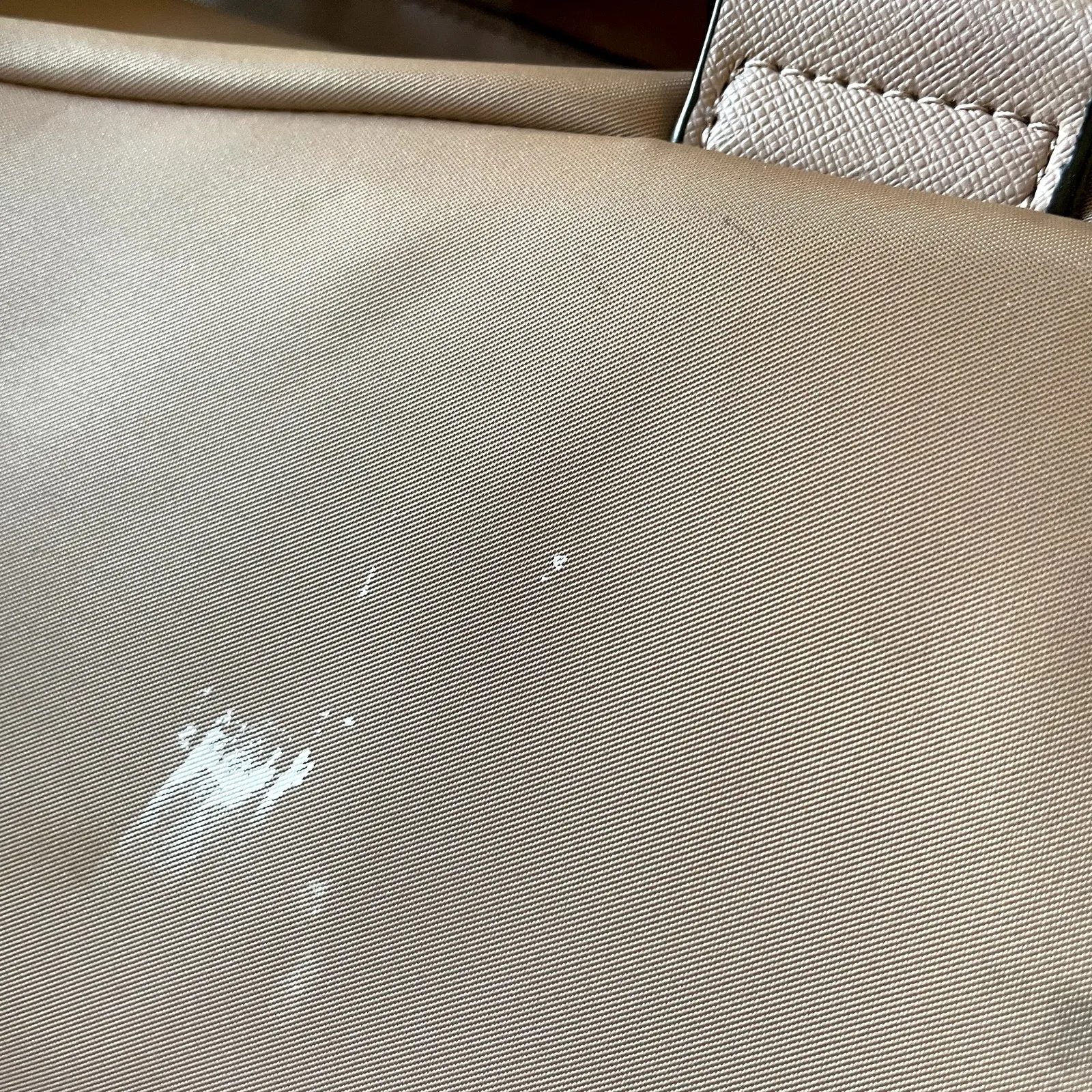 Guess LA brown leather backpack many pockets drawstring design flaw - Image 7