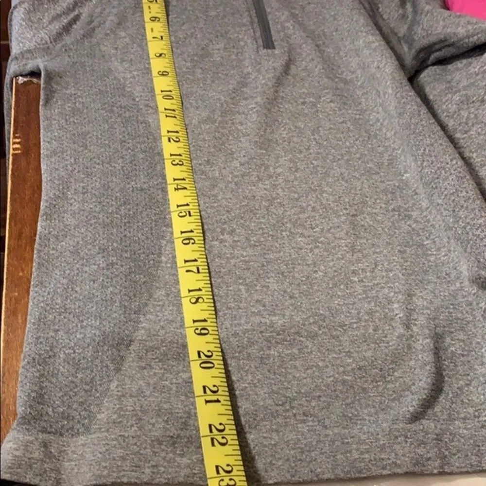 FERA 1/4 Zip Long Sleeve Athletic Running Pullover Top Size XS/S Gray - Image 7