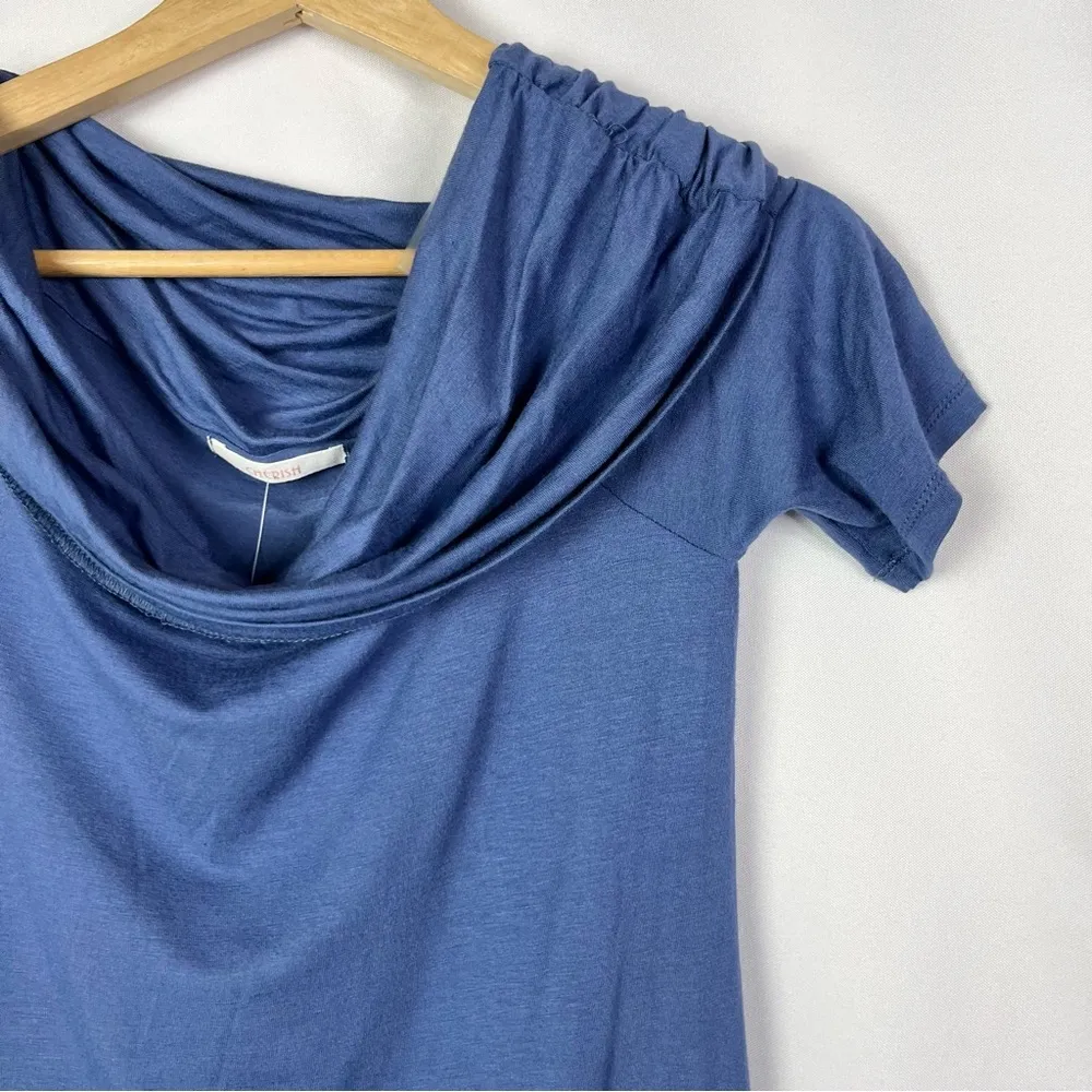 Boutique Cherish Blue The Belle Off The Shoulder Short Sleeve Top M - Image 3