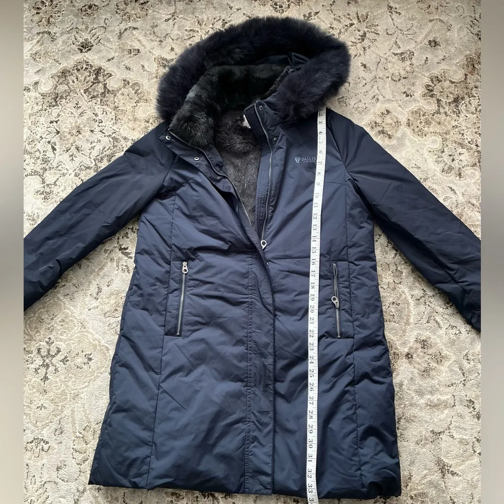 Beautiful EXTRA WARM Real FUR trim coat 🔥🔥 Black - Image 5