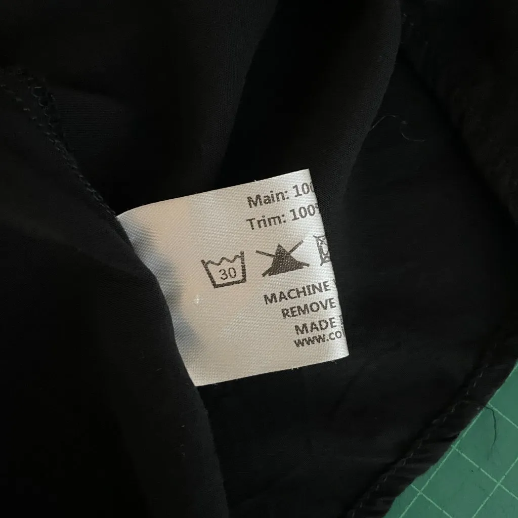 Collectif Women S Black Pom Pom Blouse Off the Shoulder Pinup Retro VLV - Image 7