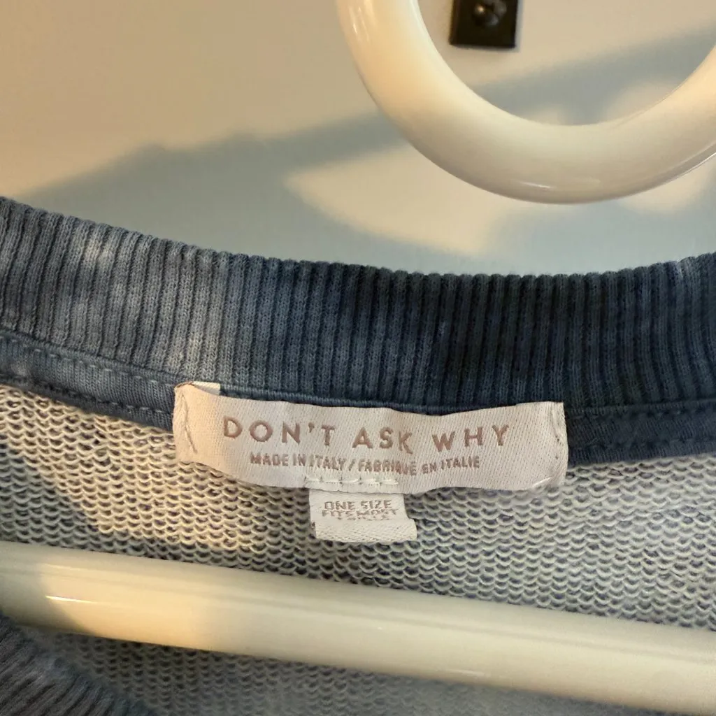 Grunge crewneck sweatshirt sz L Blue Size L - Image 5