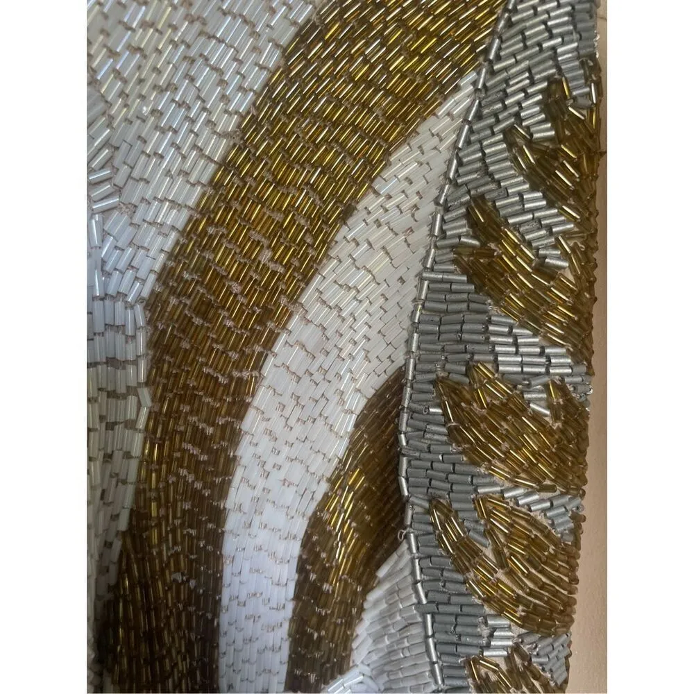 Haute Hippie (Serena Gossip Girl) Beaded Blazer Tan/ Gold XS Evening Jacket - Image 15