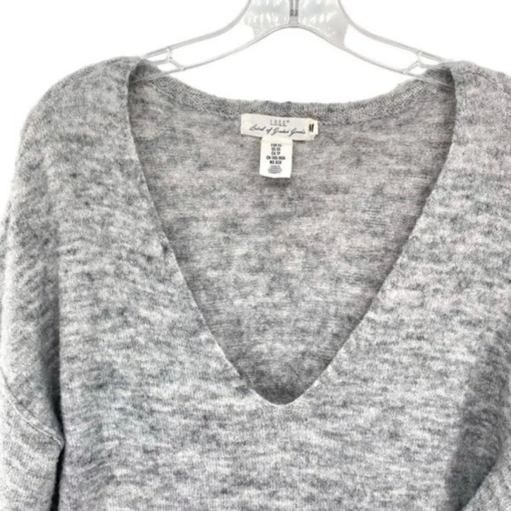 Women’s Oversized Wool Blend V Neck Sweater - Image 6