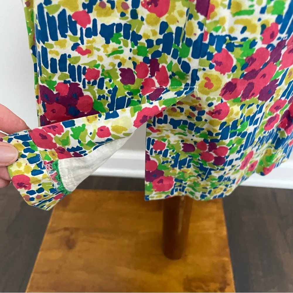 Anthropologie Girl From Savoy Dress Halter Strapless Floral Garden Party Retro - Image 9