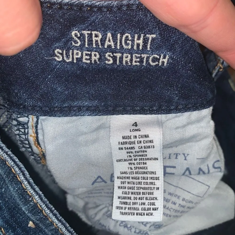 American Eagle Straight super stretch normcore 6 long jeans - Image 2