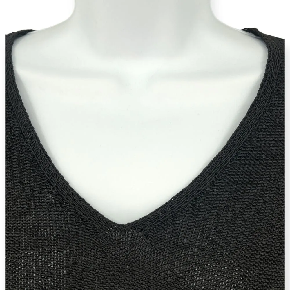 J. McLaughlin | XS | Open Knit Semi Sheer V-neck Pullover Sweater - Image 4