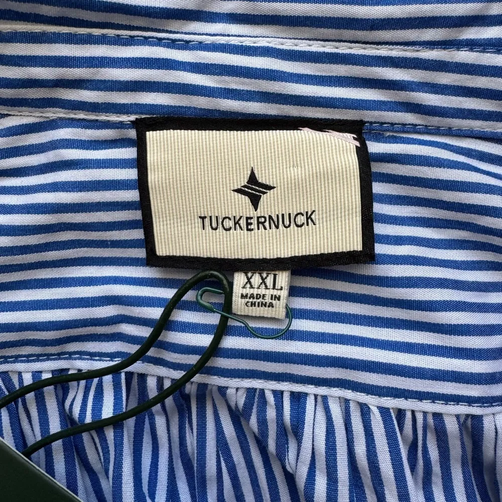 NWT Tuckernuck Blue Stripe Palmer Button Down Shirt Size XXL - Image 9