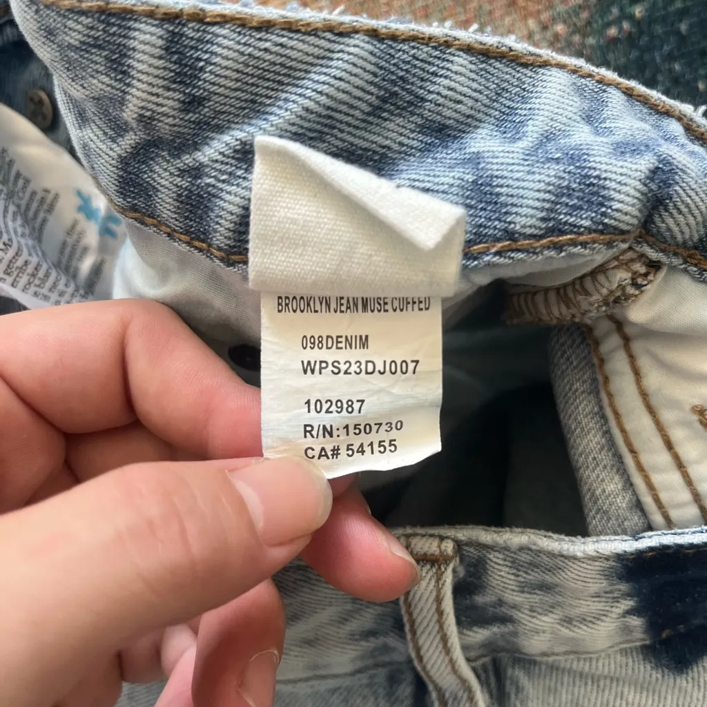 Ksubi Brooklyn Muse Cuffed Straight Jeans Women’s 25 Two-Tone High Rise Denim - Image 15