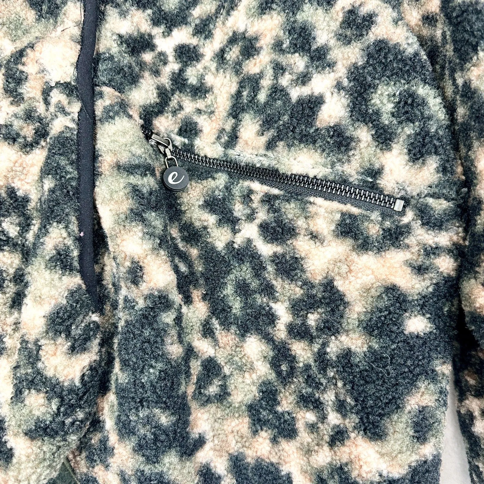 Johnny Was Calme Printed Fleece Jacket Size Medium Leopard Astrology Celestial - Image 3