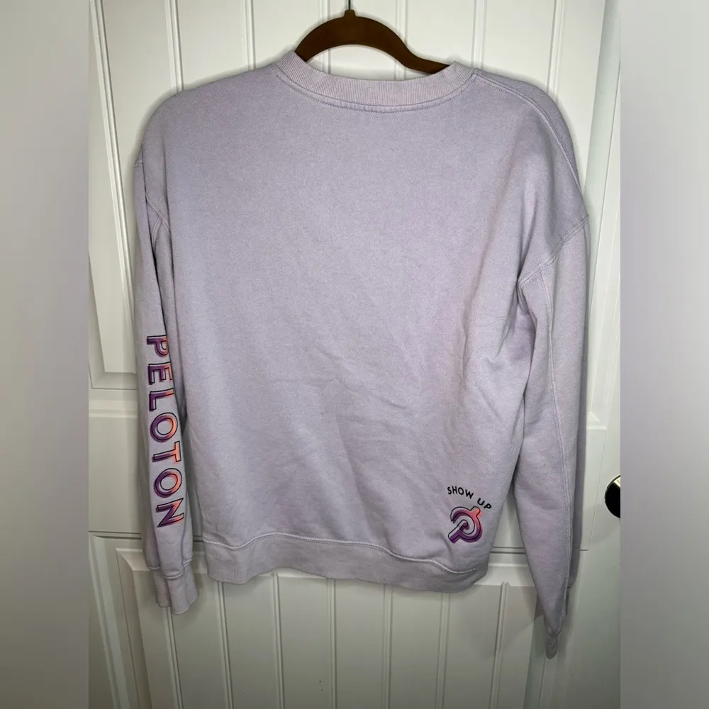 Peloton Purple Crewneck Sweatshirt - Image 6