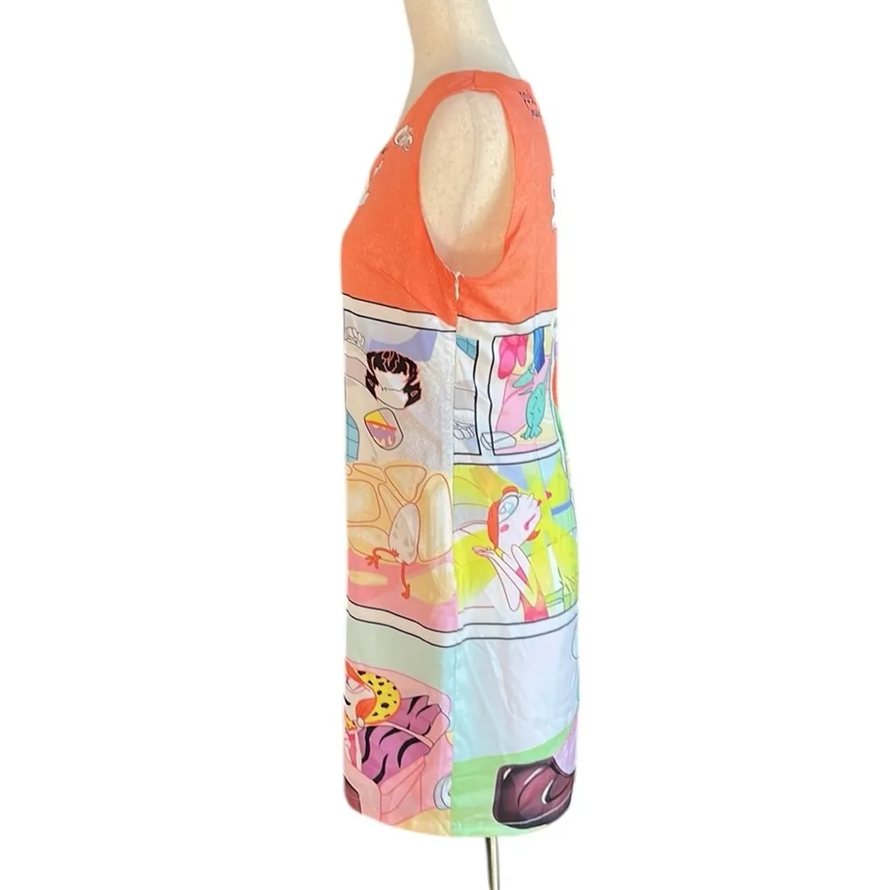 2007 Stone Age print sleeveless dress White Size M - Image 9