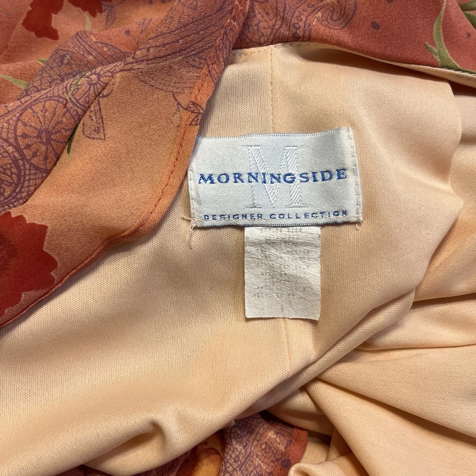 Vtg Y2K Floral Chiffon Sheer Overlay Maxi Dress Size 6 Fairy Grunge Flowy Floral - Image 6