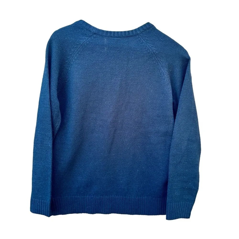 LOL Vintage ugly Christmas sweater On the Naughty List size medium Black - Image 2