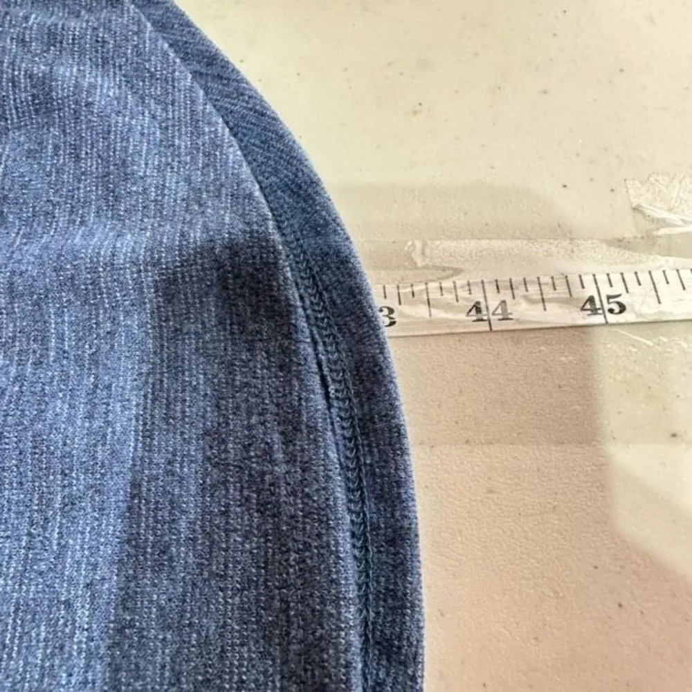 NWT Abercrombie & Fitch MIDI dress blue Heathered open back cut out size small‎ - Image 11