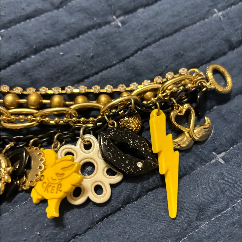 Bestsey Johnson rare chunky Rocker chick Charm rare - Image 4