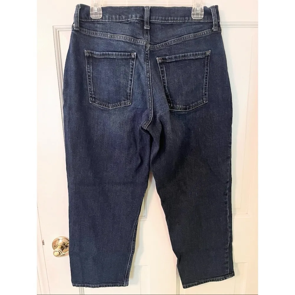 OLD NAVY High-Rise Curvy Straight Secret-Slim Pockets Cropped Mom Jeans PETITE - Image 2