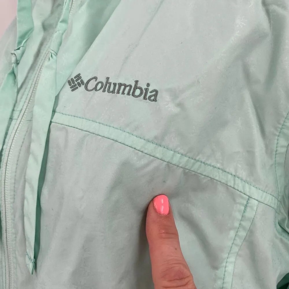 Columbia Mint Zip Up Winkbreaker Light Jacket Size Large - Image 5