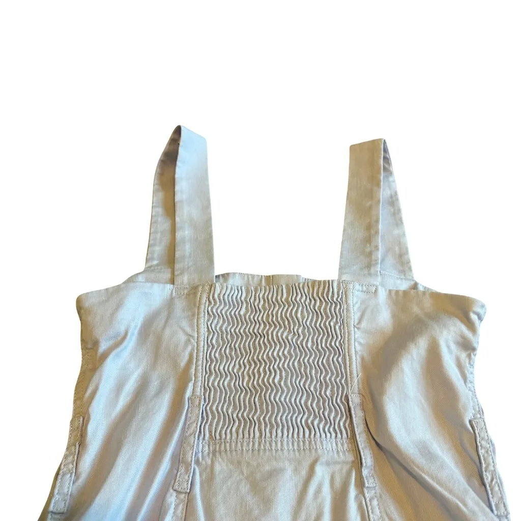 Babaton Aritzia Blue Sleeveless Jumper Dress Button-Down Stretch Smocked Size 2 - Image 9