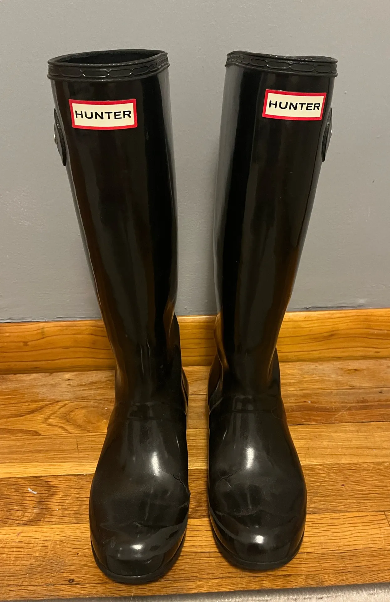 Hunter Boots Rain Tall Black Gloss - Image 2