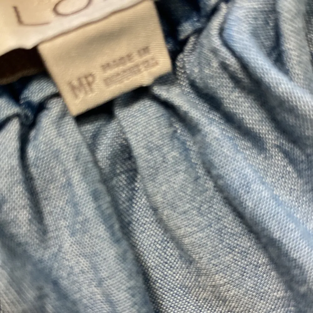 Anne Taylor Loft Petites Chambray Off Shoulder Top Women’s Size M/P - Image 7