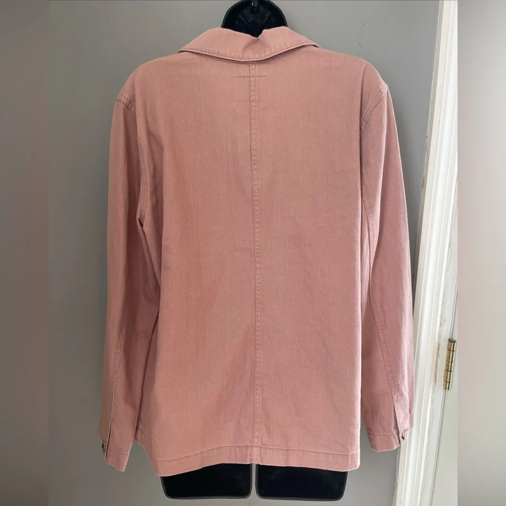 Old Navy Pink Utility Jacket Classic Collar Lightweight - Image 5
