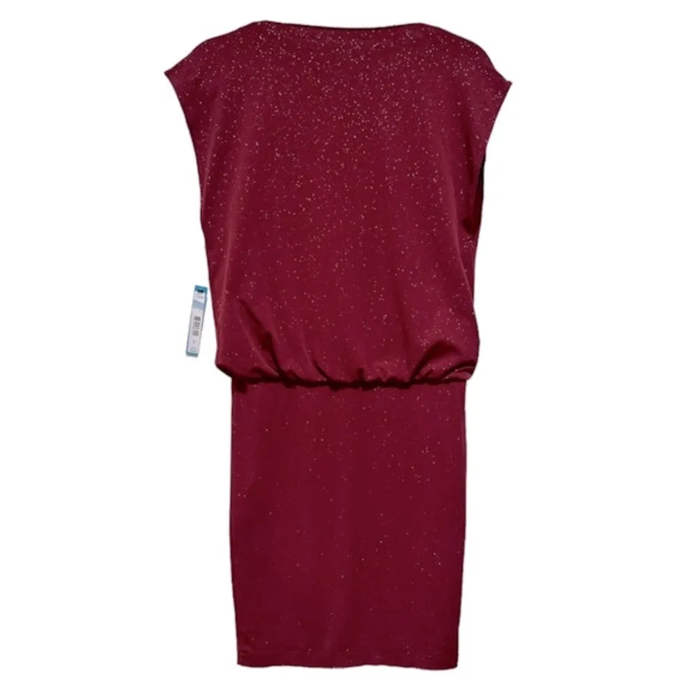 ALICE + OLIVIA MAROON BURGUNDY WINE GLITTER METALLIC DRAPEY COWL NECK MINI DRESS - $103 (79% Off Retail) New With Tags - From Donna ALICE + OLIVIA MAROON BURGUNDY WINE GLITTER METALLIC DRAPEY COWL NECK MINI DRESS - $103 (79% Off Retail) New With Tags - From Donna