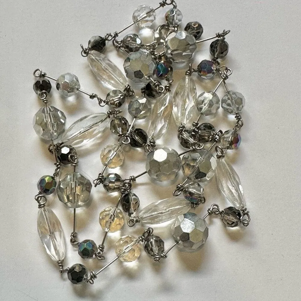 Cookie Lee long crystal station necklace - Image 4