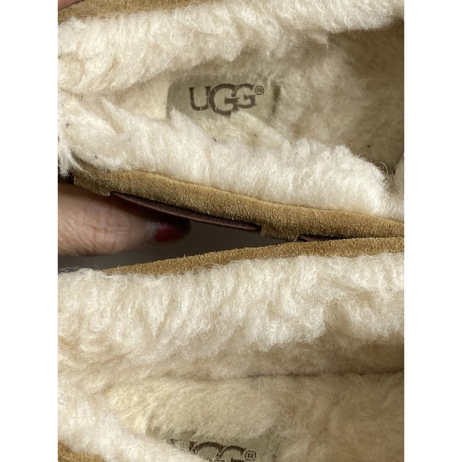 UGG Women's Dakota Suede Slippers – Chestnut, Size 7 (S/N 5612) EUC - Image 5