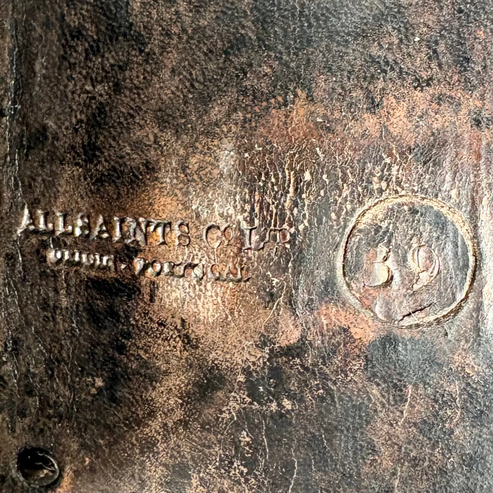 AllSaints Women Bonny Valley Black Leather Fringe Ankle Boots Cuban Heel Size 39 - Image 8