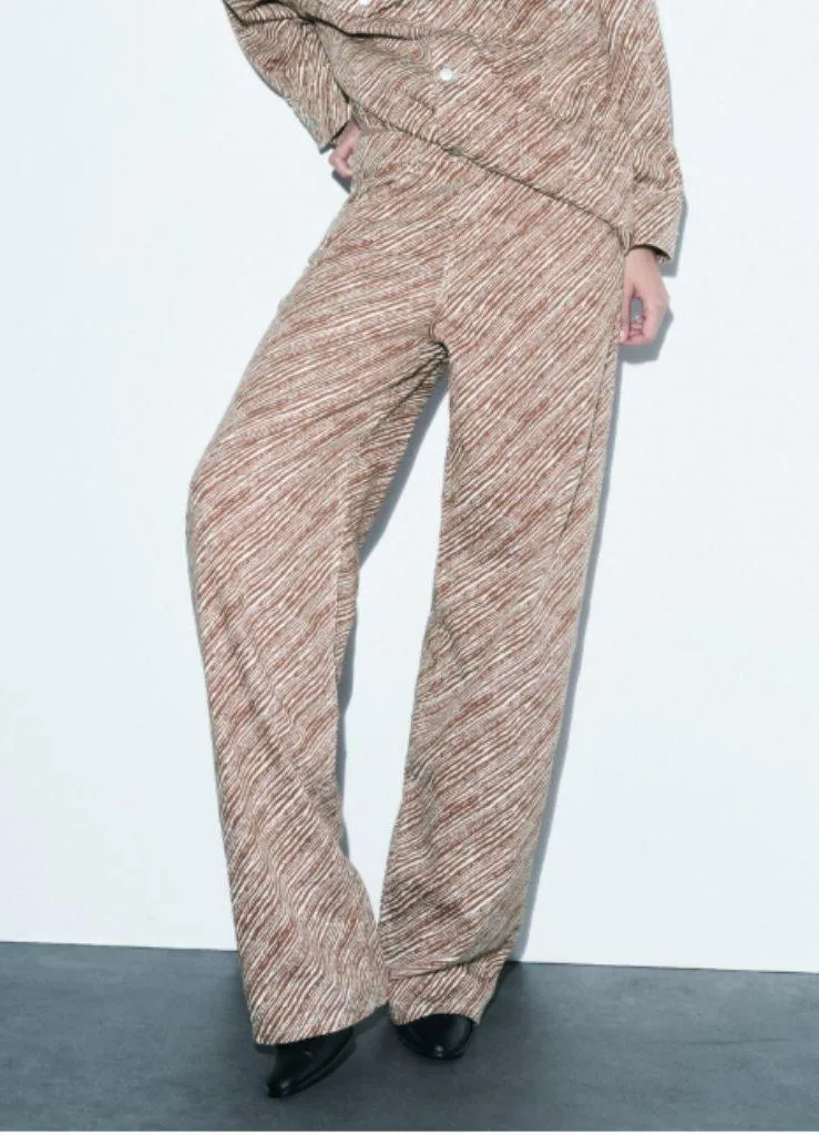 NWOT ZARA LIMITED EDITION ANIMAL PRINTED BLOGGERS FAVE PANTS Wide Leg Baggy - Image 4