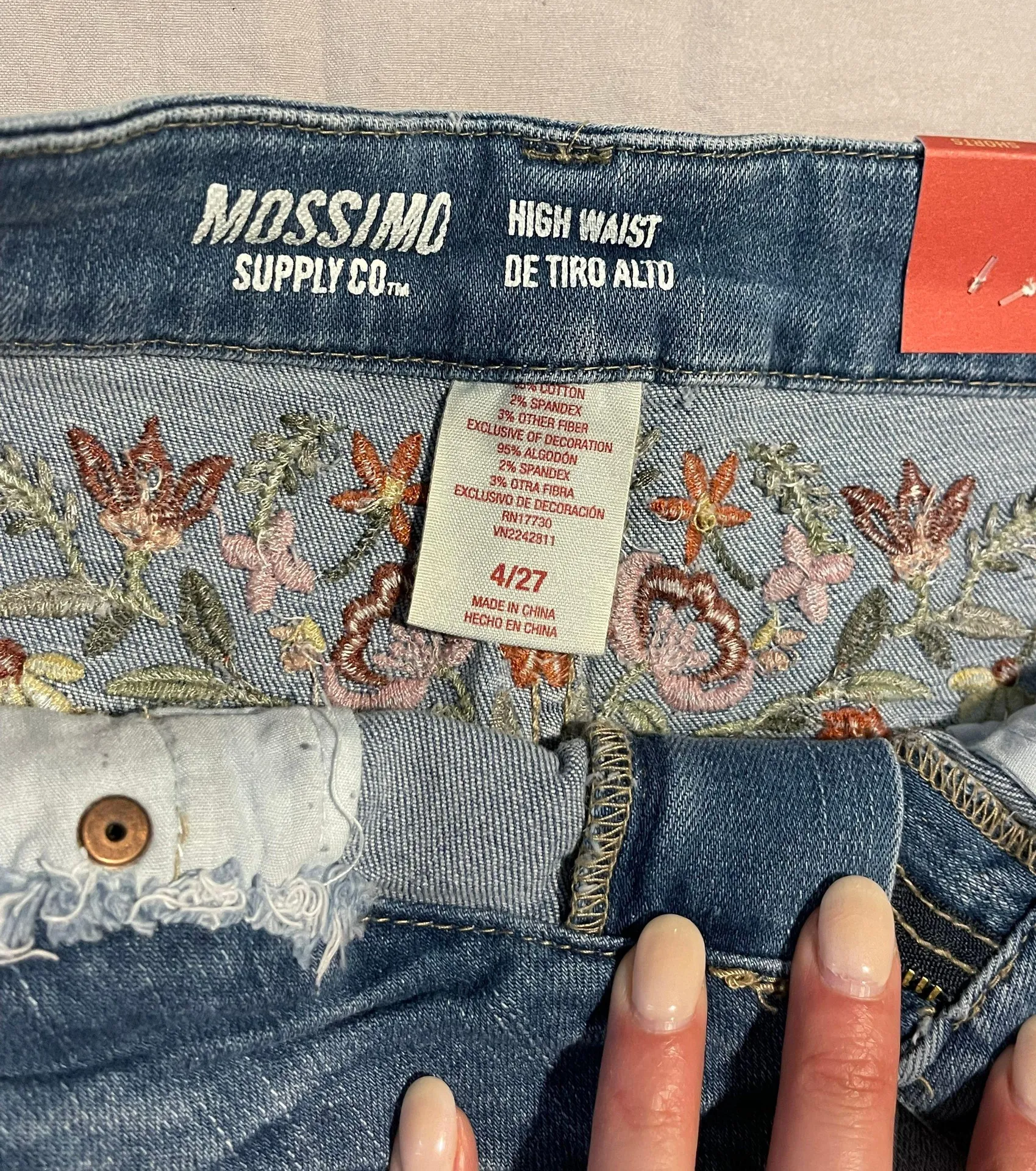 Flower Jean Shorts - Image 2